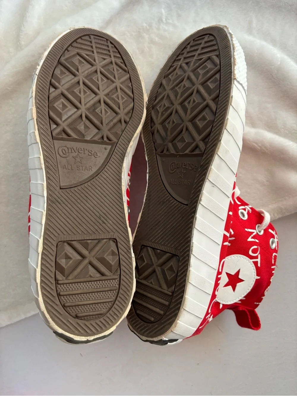 CONVERSE Not A Chuck 70 HI UNTITL3D Sneakers Red White Mens Size 11 Womens 13 - Picture 10 of 13